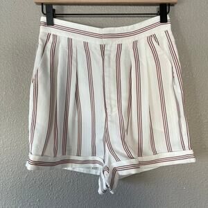 Joie Carvel High Rise Stripe Relaxed Fit Cuffed New Womens Shorts 2